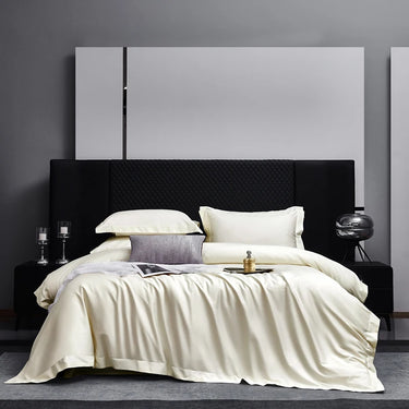 Classic White Grey Egyptian Cotton 1000TC Bedding Set